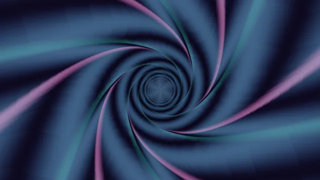 Indigo spiral with magenta radial bands — free 3840x2160 4K wallpaper image