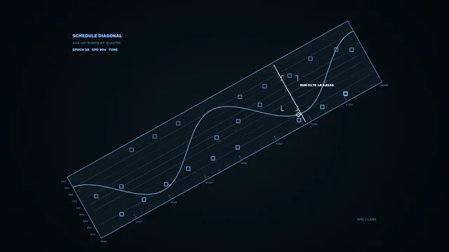 Blue orbital chart on a dark technical field — free 3840x2160 4K wallpaper image