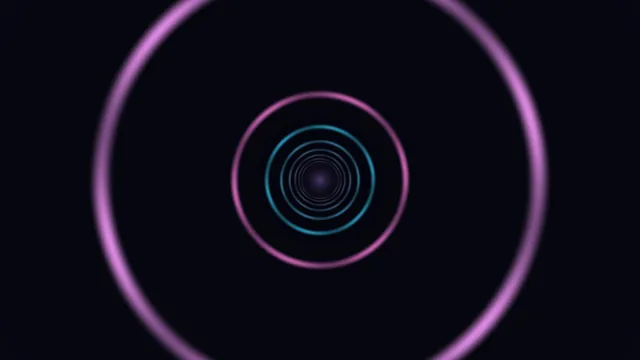 Concentric neon rings on a dark field — free 3840x2160 4K wallpaper image