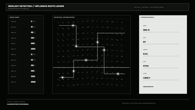 Monochrome influence route ledger interface — free 3840x2160 4K wallpaper image