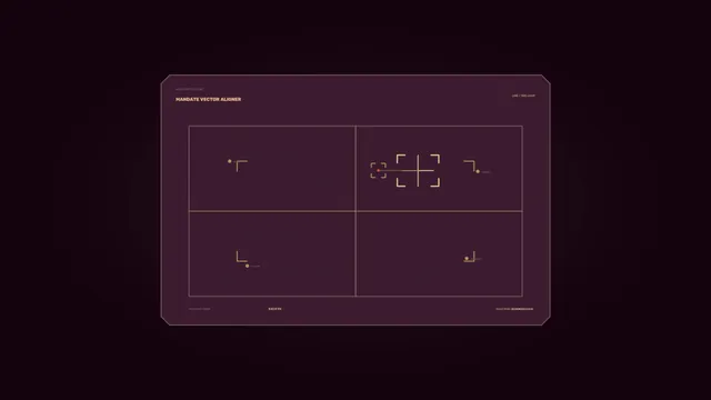 Amber alignment grid on a plum control panel — free 3840x2160 4K wallpaper image
