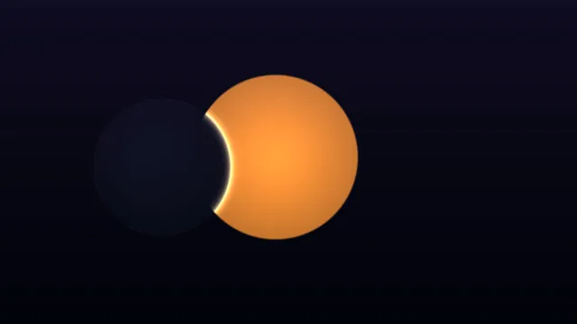 Orange crescent geometry on a dark gradient — free 3840x2160 4K wallpaper image