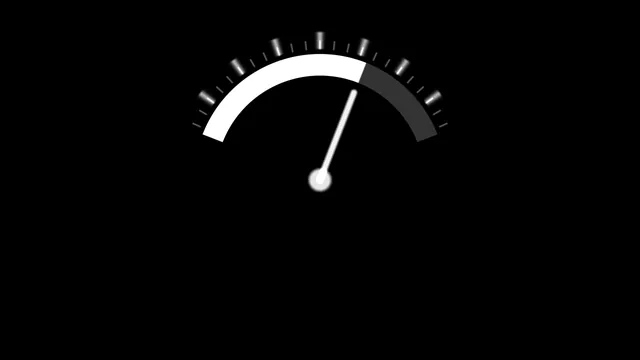 Monochrome semicircular gauge with angled needle — free 3840x2160 4K wallpaper image