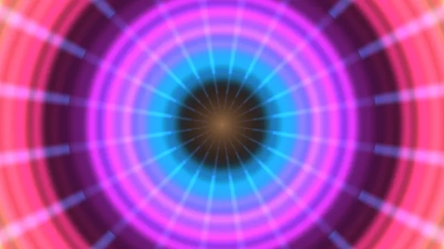 Neon radial tunnel with concentric light rings — free 3840x2160 4K wallpaper image