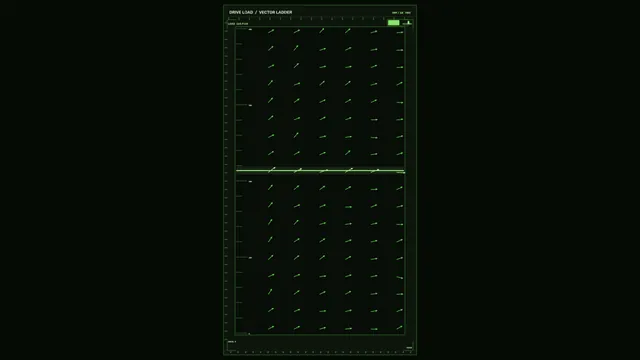 Green vector ladder on a dark technical grid — free 3840x2160 4K wallpaper image