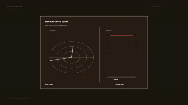 Minimal sonar interface with concentric signal rings — free 3840x2160 4K wallpaper image