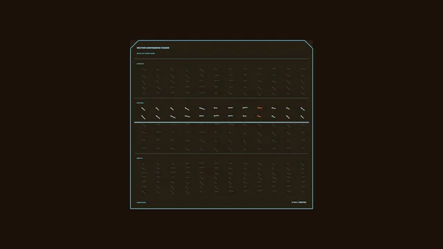 Cyan Vector Grid on a Dark Brown Field — free 3840x2160 4K wallpaper image