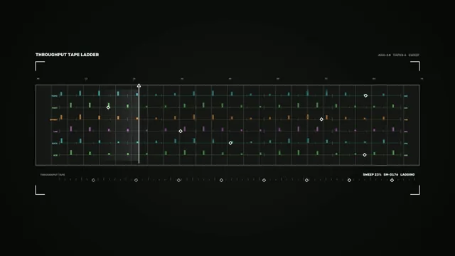 Throughput tape ladder with multicolour data bars — free 3840x2160 4K wallpaper image