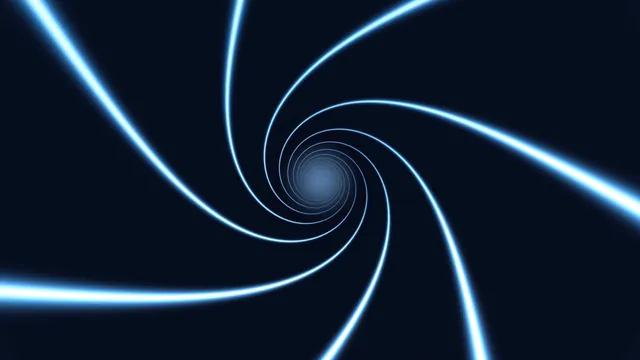 Blue luminous spiral on a dark field — free 3840x2160 4K wallpaper image