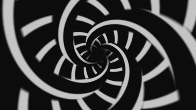 Monochrome spiral rings with segmented geometry — free 3840x2160 4K wallpaper image
