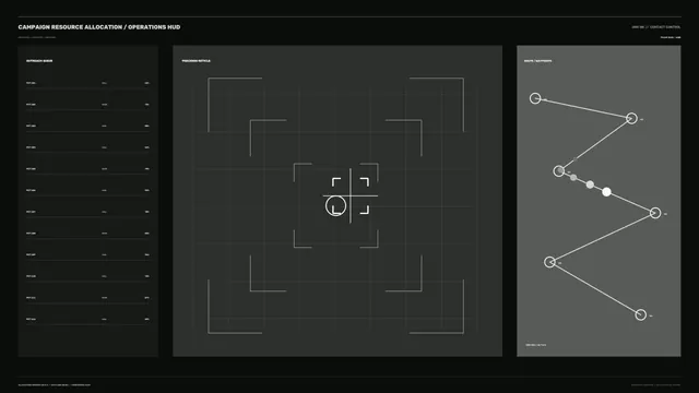 Dark operations dashboard with precision reticle — free 3840x2160 4K wallpaper image