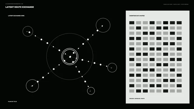 Black and white orbital network data panel — free 3840x2160 4K wallpaper image