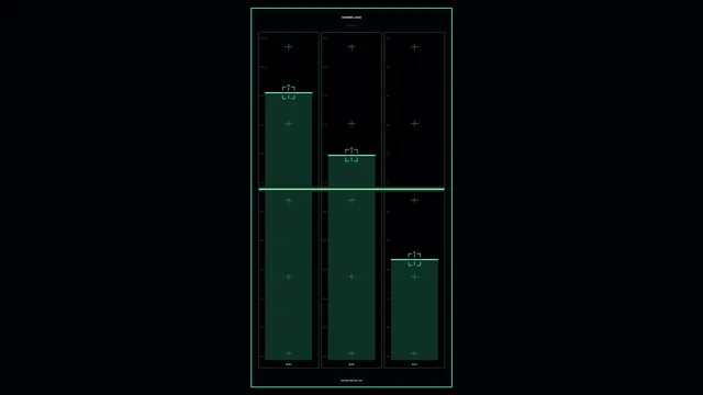 Neon green channel load panel schematic — free 3840x2160 4K wallpaper image