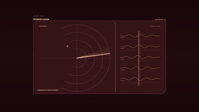 Covenant radar with concentric signal geometry — free 3840x2160 4K wallpaper image
