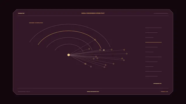 Convergent orbital signal diagram in plum — free 3840x2160 4K wallpaper image