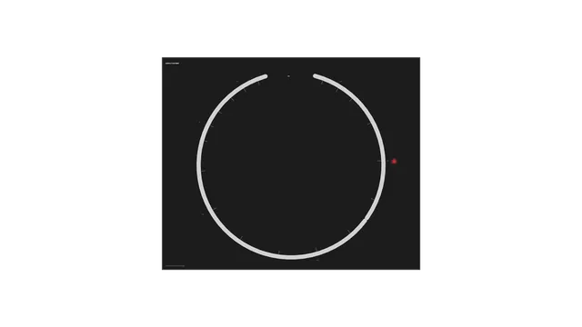 Minimal circular interface with red indicator — free 3840x2160 4K wallpaper image