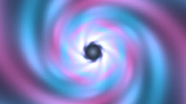 Cyan and violet spiral vortex with dark center — free 3840x2160 4K wallpaper image