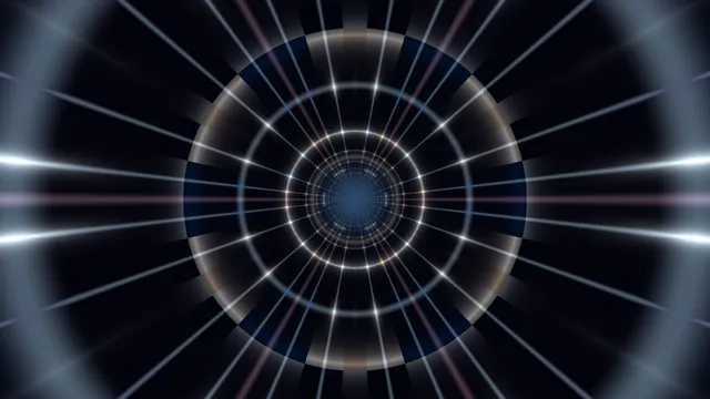 Concentric light tunnel with radial beams — free 3840x2160 4K wallpaper image