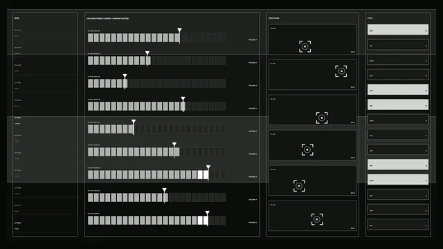 Monochrome collision threat monitoring interface — free 3840x2160 4K wallpaper image