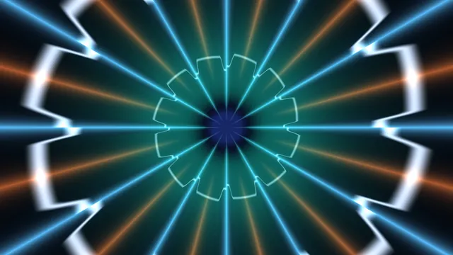 Radial teal light geometry with cyan spokes — free 3840x2160 4K wallpaper image