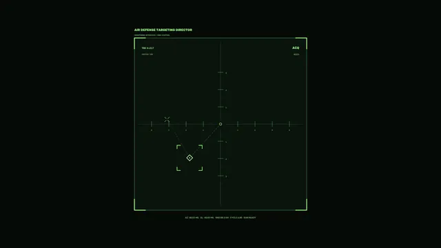 Green Air Defense Targeting Interface — free 3840x2160 4K wallpaper image
