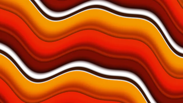 Layered orange and crimson undulating bands — free 3840x2160 4K wallpaper image
