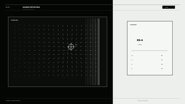 Monochrome radial vector field with data panel — free 3840x2160 4K wallpaper image