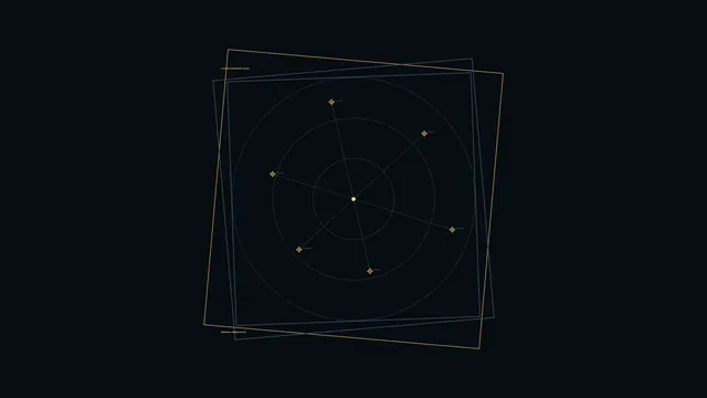 Orbital grid with concentric targeting geometry — free 3840x2160 4K wallpaper image