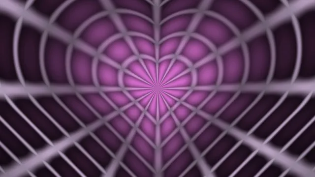 Violet radial lattice with layered arches — free 3840x2160 4K wallpaper image