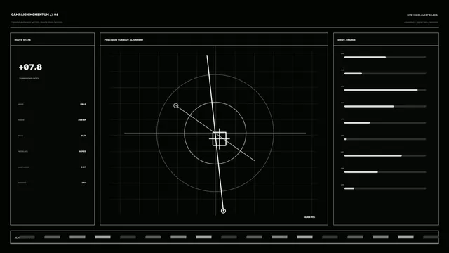 Black route control panel with alignment geometry — free 3840x2160 4K wallpaper image