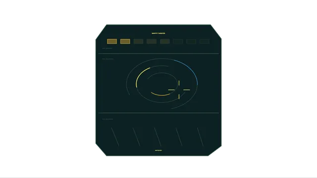 Dark orbital interface with geometric signal traces — free 3840x2160 4K wallpaper image
