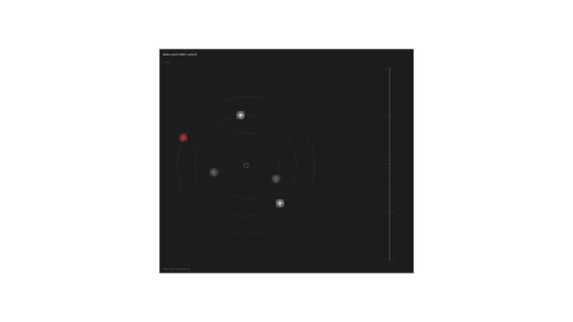 Orbital diagram with red and white markers — free 3840x2160 4K wallpaper image