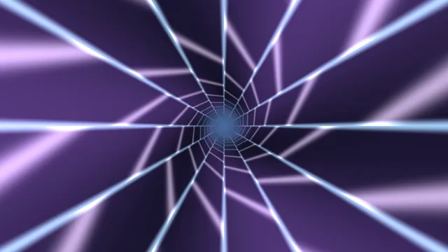 Radial violet tunnel with luminous grid lines — free 3840x2160 4K wallpaper image