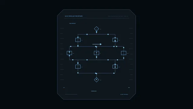 Blue Propellant Feed Network Diagram — free 3840x2160 4K wallpaper image