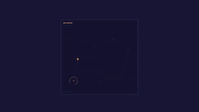 Dark navy coordinate map with orange markers — free 3840x2160 4K wallpaper image