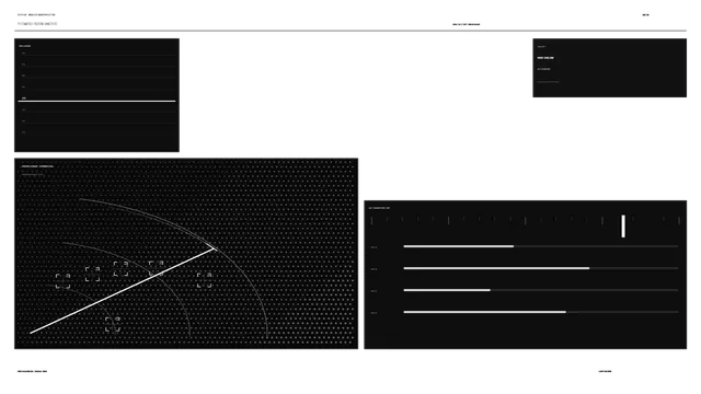 Monochrome sonar interface with radar geometry — free 3840x2160 4K wallpaper image