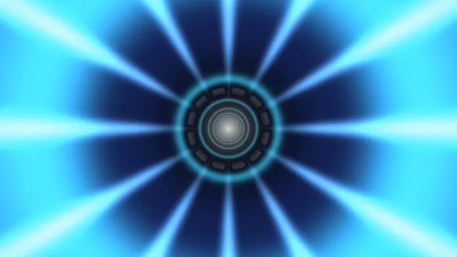 Cyan radial turbine with concentric rings — free 3840x2160 4K wallpaper image