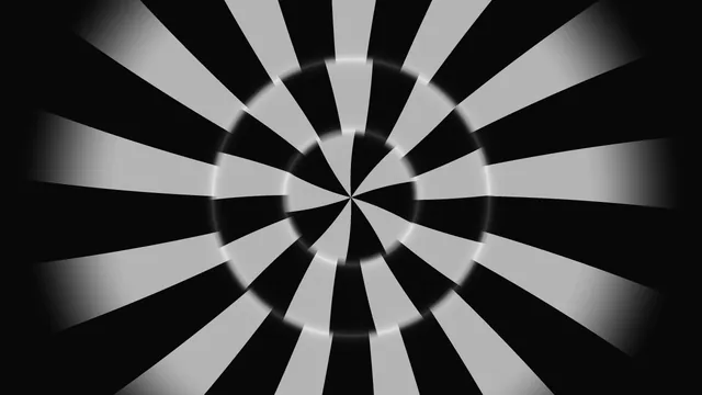 Monochrome radial beams with concentric rings — free 3840x2160 4K wallpaper image