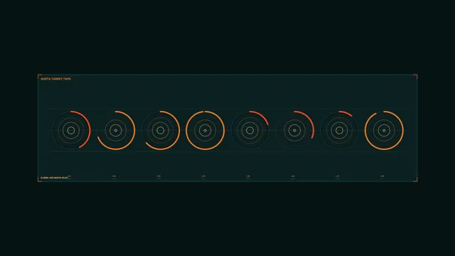 Concentric target array on a dark teal grid — free 3840x2160 4K wallpaper image