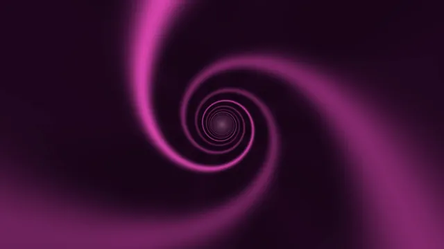 Magenta logarithmic spiral on a dark field — free 3840x2160 4K wallpaper image