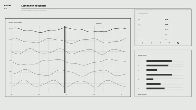 Monochrome flight recorder signal dashboard — free 3840x2160 4K wallpaper image
