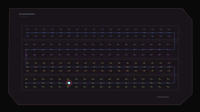 Hazard propagation field with coloured vector bands — free 3840x2160 4K wallpaper image