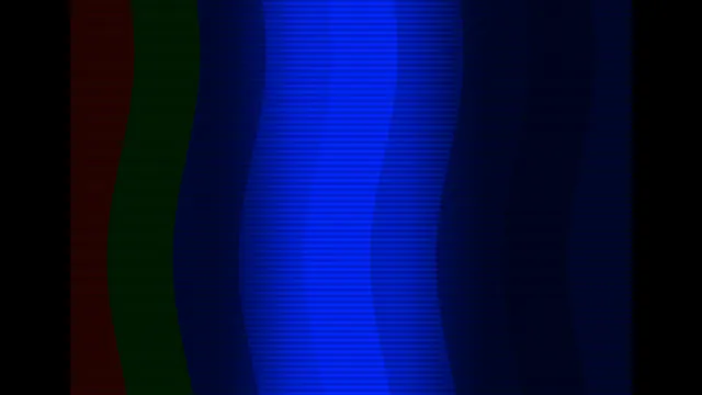 Curved blue bands with horizontal scanline texture — free 3840x2160 4K wallpaper image