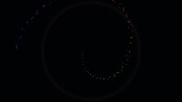 Chromatic dotted ring on a black field — free 3840x2160 4K wallpaper image