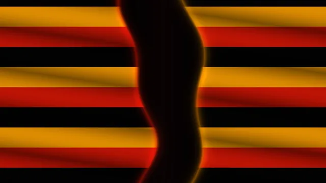 Red and amber bands around a dark vertical form — free 3840x2160 4K wallpaper image