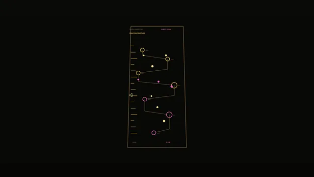 Minimal dark network diagram with neon nodes — free 3840x2160 4K wallpaper image