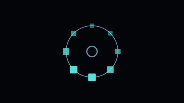 Cyan orbital ring with geometric markers — free 3840x2160 4K wallpaper image
