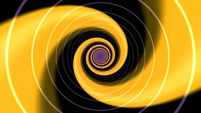 Concentric golden rings on a violet spiral field — free 3840x2160 4K wallpaper image