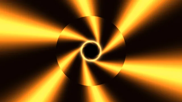 Golden radial beams around a dark central ring — free 3840x2160 4K wallpaper image