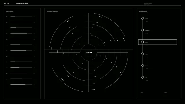 Monochrome Accountability Reticle Interface — free 3840x2160 4K wallpaper image